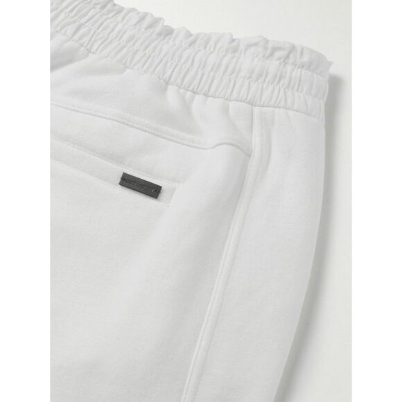 SAINT LAURENT Wide-Leg Cotton-Jersey Sweatpants White Size Medium $1,480 - Picture 4 of 10